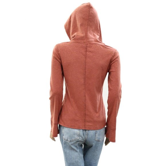 Pilcro & The Letterpress Anthropologie Cotton Long Sleeve Hoodie Top XS - Picture 7 of 8